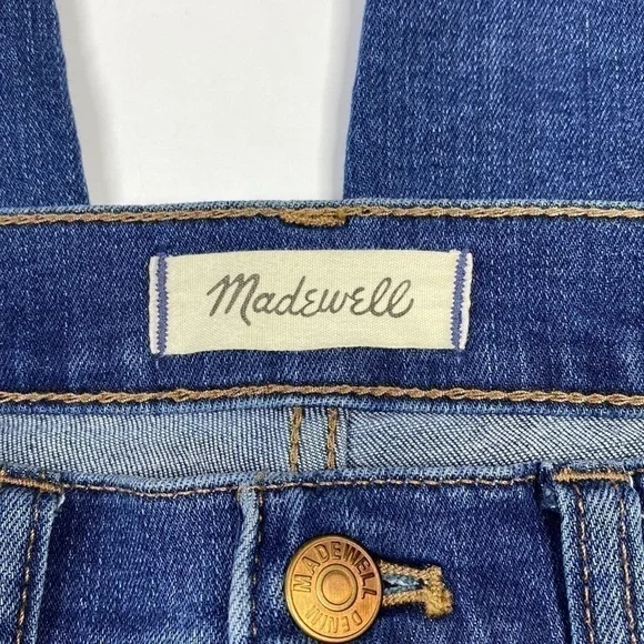Madewell 10" Roadtripper High Rise Skinny Jeans Size 27 Medium Wash 28" Inseam - Picture 8 of 14
